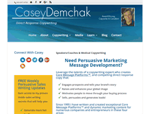 Tablet Screenshot of caseydemchak.com